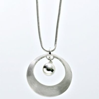 Long chain silver-plated 75cm