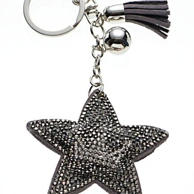 Porte-clés cristal étoile
