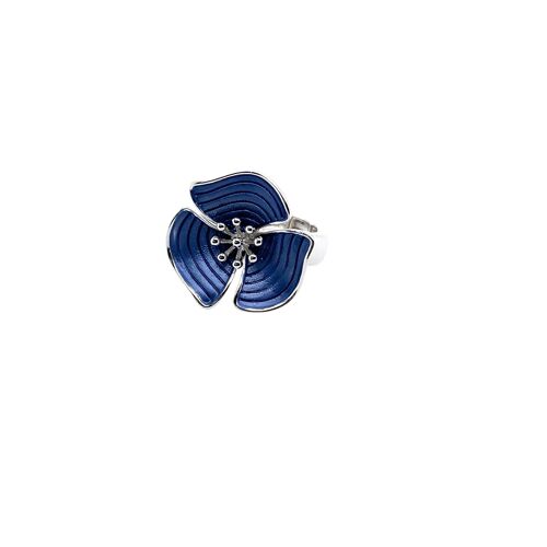 Ring elast.Schiene rh/blau