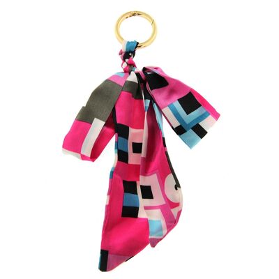 Keyring 'bow' pink / multicolored