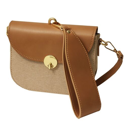 Tasche  camel/gold