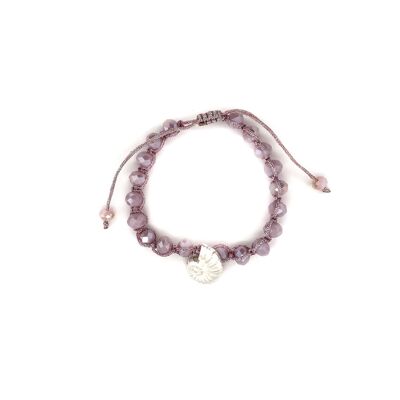 Bracciale con chiusura scorrevole vs / rosa