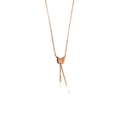 Collier 'Schmetterling' rose gold