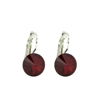 Boucles d'oreilles pierre cristal 11mm - Siam