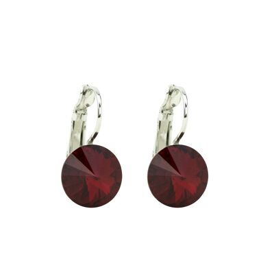 Earrings crystal stone 11mm - Siam