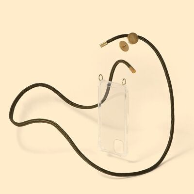 ESTUCHE PERSONALIZADO KNOK + CORDÓN (OLIVA)