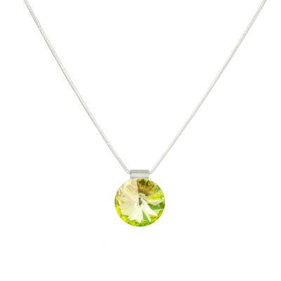 Pendant crystal stone 14mm - Luminus Green