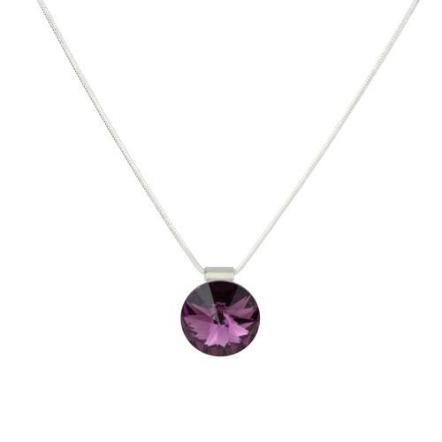 Anhänger Kristallstein 14mm - Amethyst