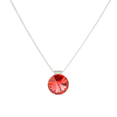 Colgante piedra cristal 14mm - Padparadscha