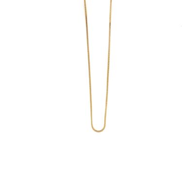 Gold-plated snake chain, 42 cm with regulation