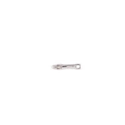 Extension bar for bracelets rhodium-plated