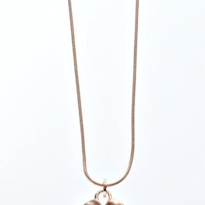 Chain rose gold / heart approx. 70 + 5cm long