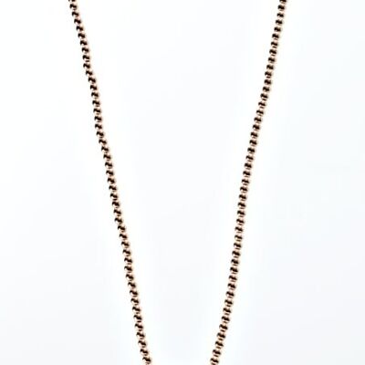 Long chain rose gold plated gray 80cm