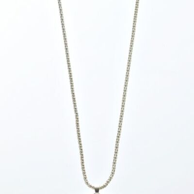 Long chain silver plated 70cm