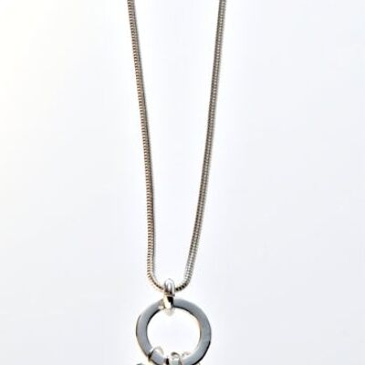 Long chain silver-plated gray 70cm