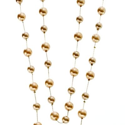 Long chain gold-plated pearl 180cm