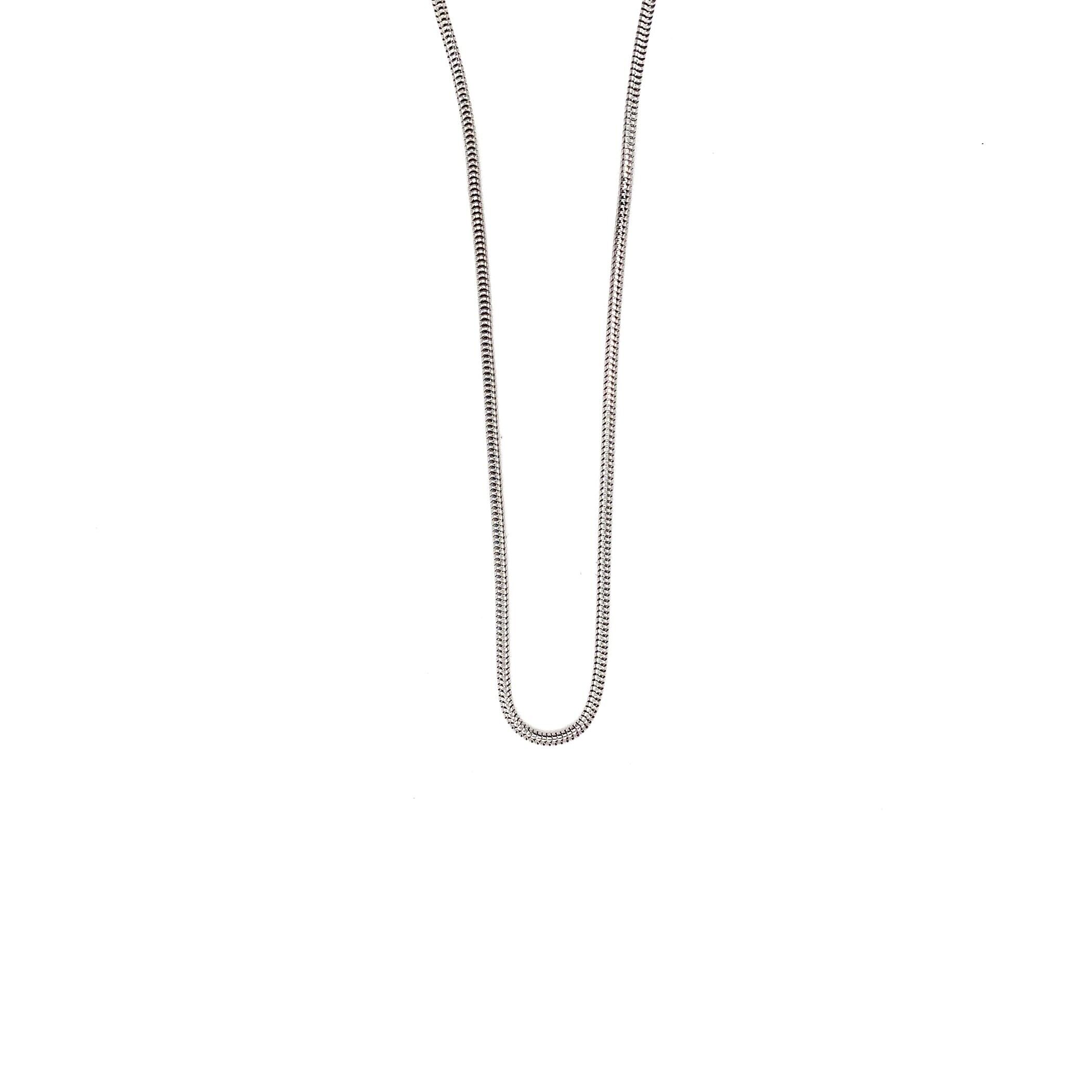 Catena serpente in palladio, 42 cm, spess. 1.9