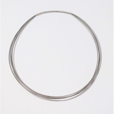 Stainless steel ring, 9 rows