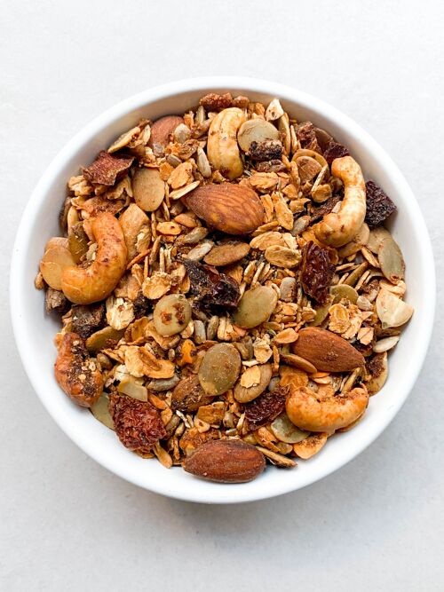 Granola Salé Tomates séchées, Cumin et Piment d'Espelette VRAC 3kg