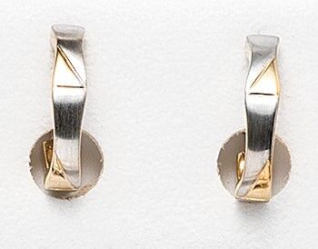 Bi-Color hoop earrings