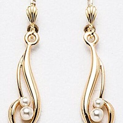 Orecchini di perle placcate in oro