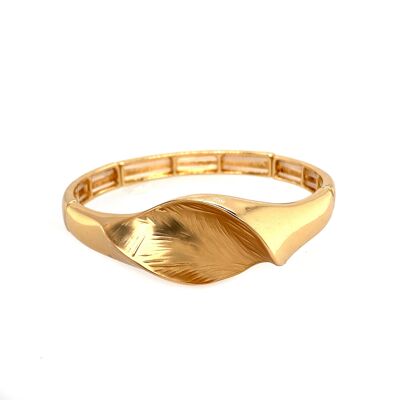 Bracelet élastique plaqué or
