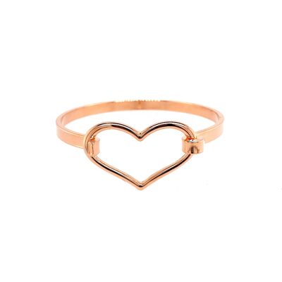 Brazalete chapado en oro rosa