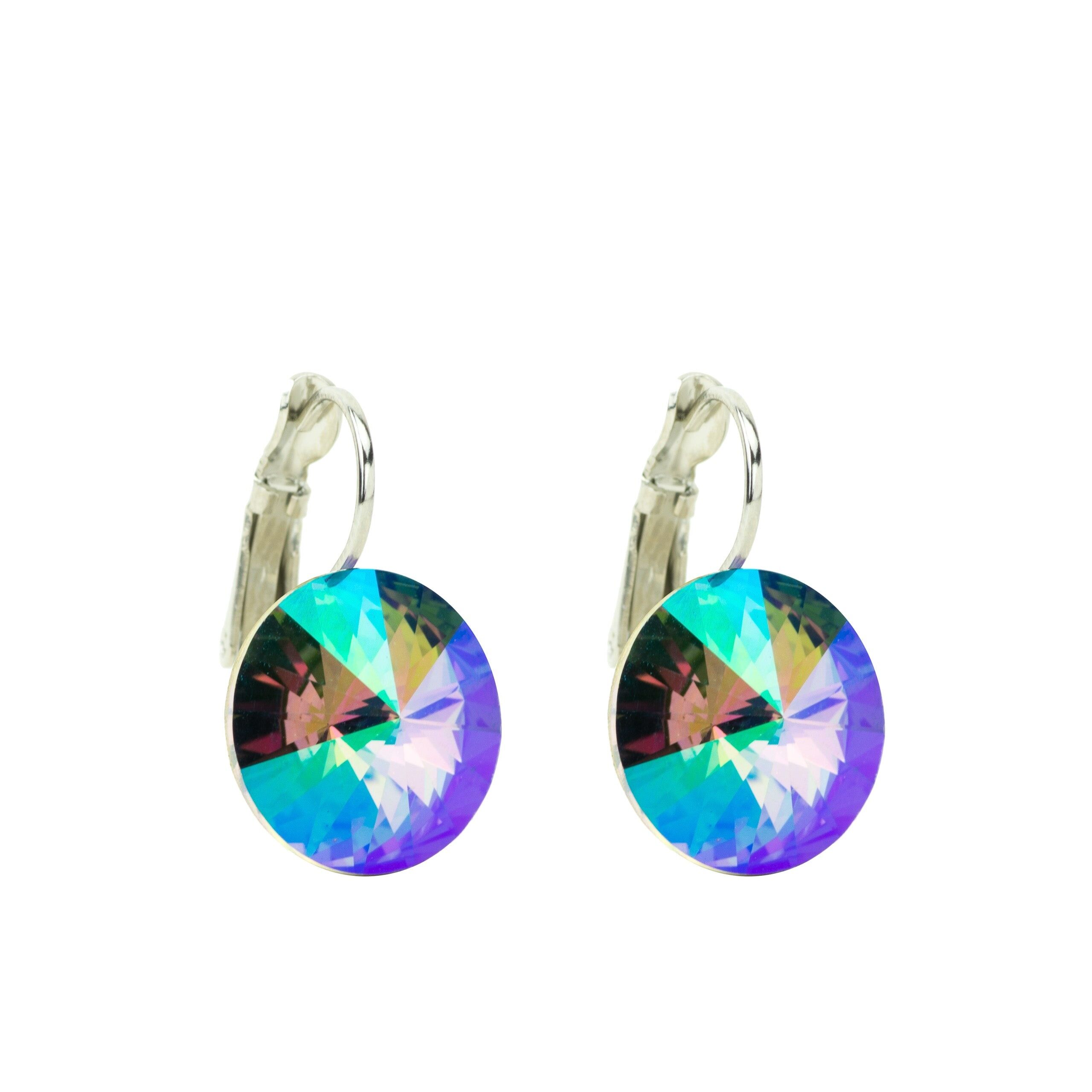 Boucles d'oreilles pierre cristal 14mm - Paradise Shine