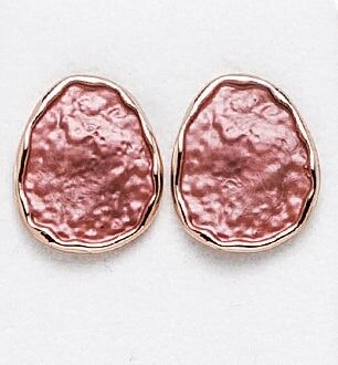 Borchie placcate oro rosa cannella