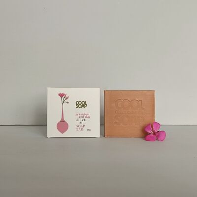 Geranium & Red Clay Olive Oil Soap Bar 60g