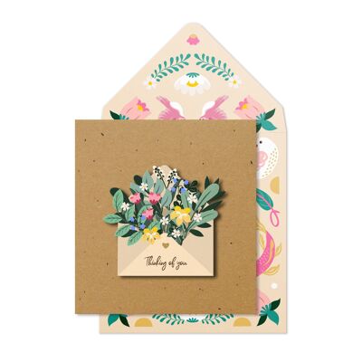 Floral Thinking of You Envelope