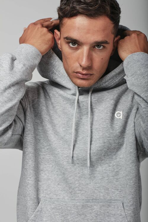 grey altid logo hoodie