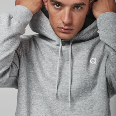 sudadera con capucha y logo altid gris