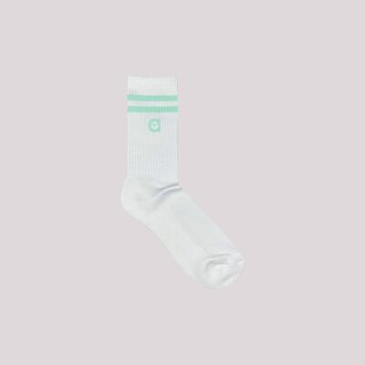mint striped socks