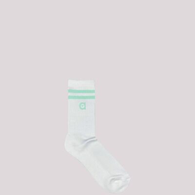Minze gestreifte Socken