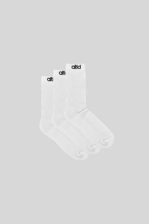 three pack altid logo socks