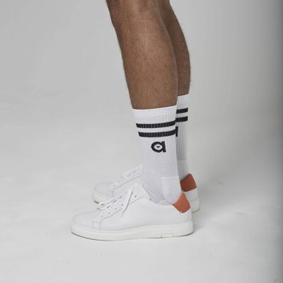 black striped socks