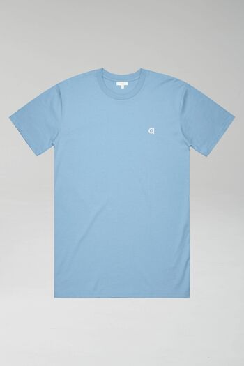 t-shirt bleu ciel bas carbone 3