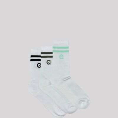 chaussettes rayées multipack mixtes