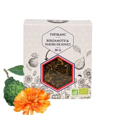 Organic White Bergamot & Marigold Tea (bulk)