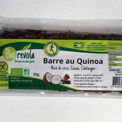 Barre au quinoa - coco/cacao/chataigne