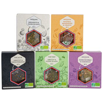 Thé Blanc Bergamote &Fleurs de Souci Bio (sachets mousseline) 3