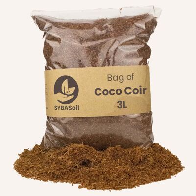 Coco Coco | 3L | Pas de tourbe | Engrais organique | Mélange de terre | Sol végétal
