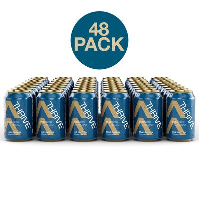 Thrive – Peak Beer Cans – Alcohol Free – Protein Packed – All Natural Ingredients – 48-Pack