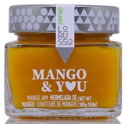 Marmellata di mango artigianale biologica 85% frutta 305g. Ridotto contenuto di zucchero.