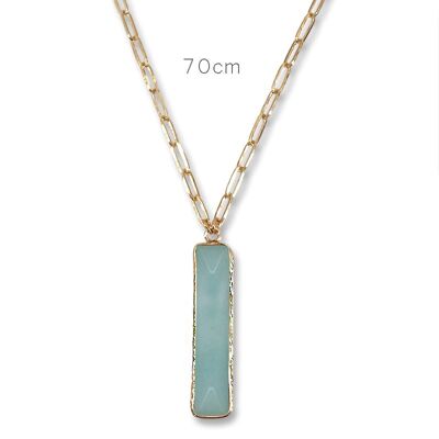 TANGLE collier amazonite or