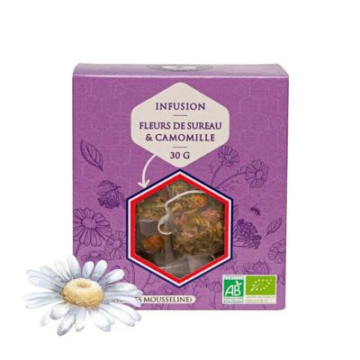 Infuso biologico di fiori di sambuco e camomilla (sfuso)