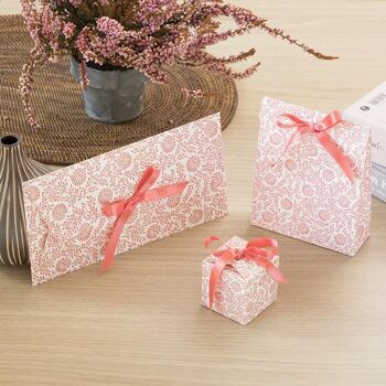 MAUD enveloppe cadeau réutilisable - Rose Fleur 4