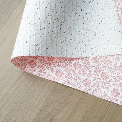 PAUL reversible wrapping paper - Rose Flower