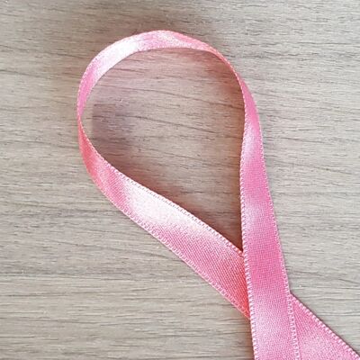 JEAN ribbon - Coral Pink - 1 cm wide
